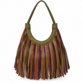 Capri Leather Fringe Tote