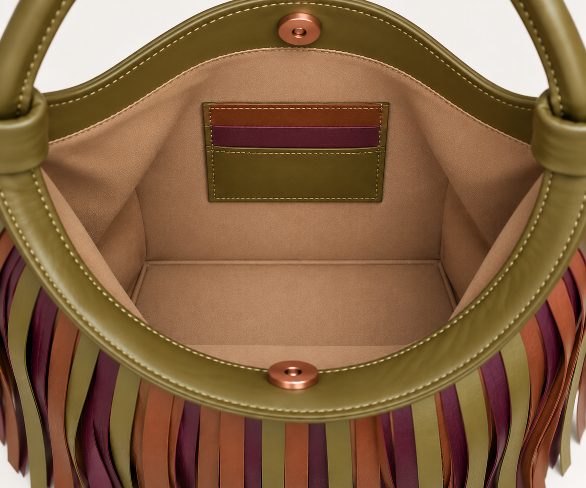 Capri Leather Fringe Tote