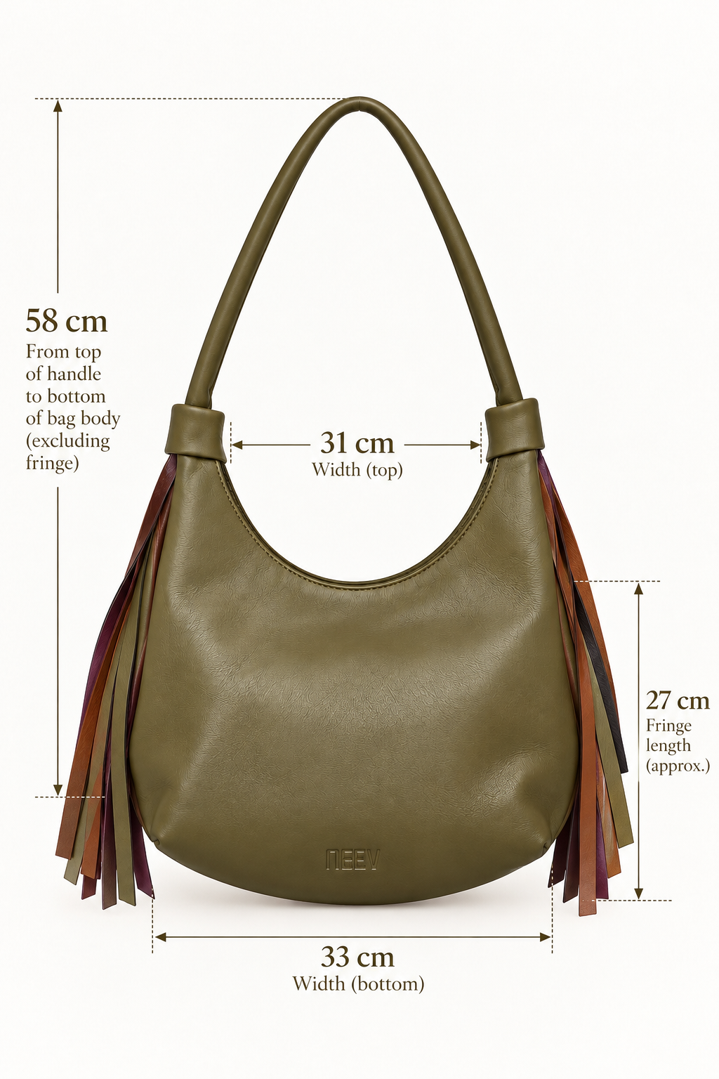 Capri Leather Fringe Tote