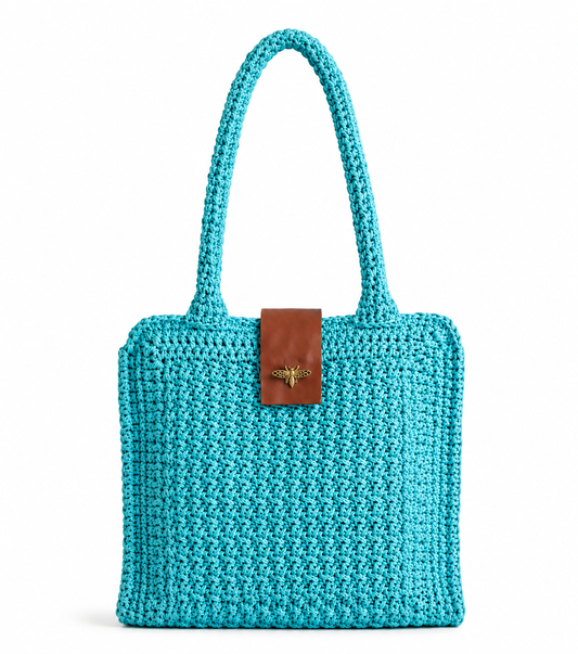 Raffia Bee In Blue