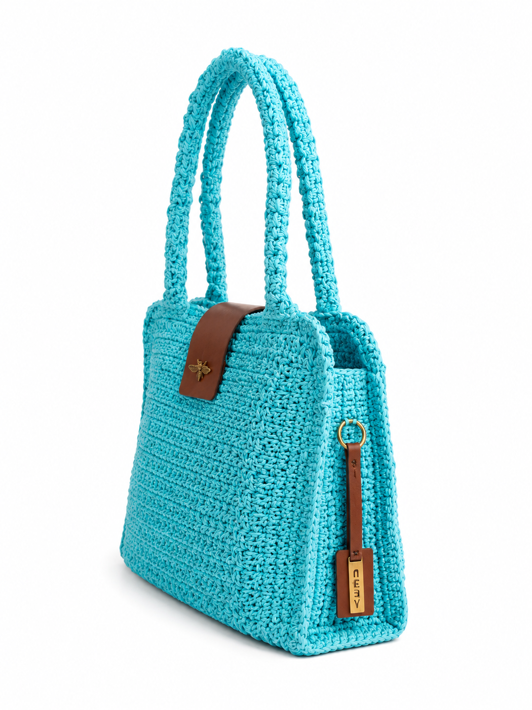 Raffia Bee In Blue