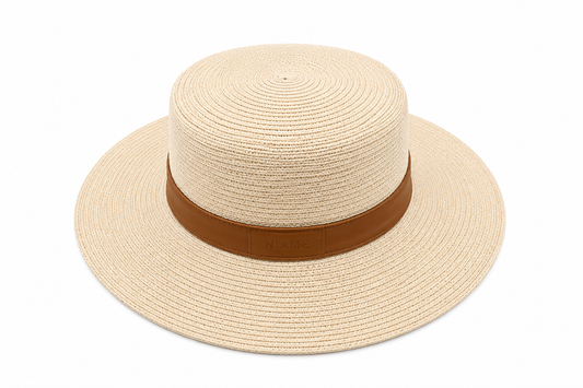 Shimmering Off-white Hat
