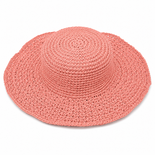 Pink Raffia Hat