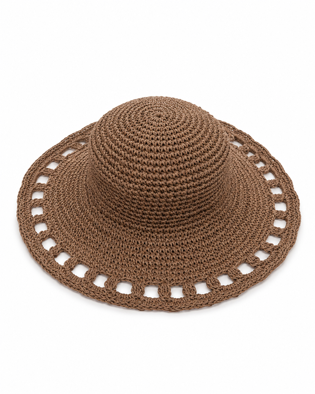 Chocolate Raffia Hat