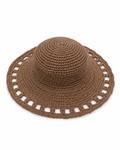 Chocolate Raffia Hat